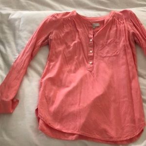 Loft long sleeve blouse size S in coral
